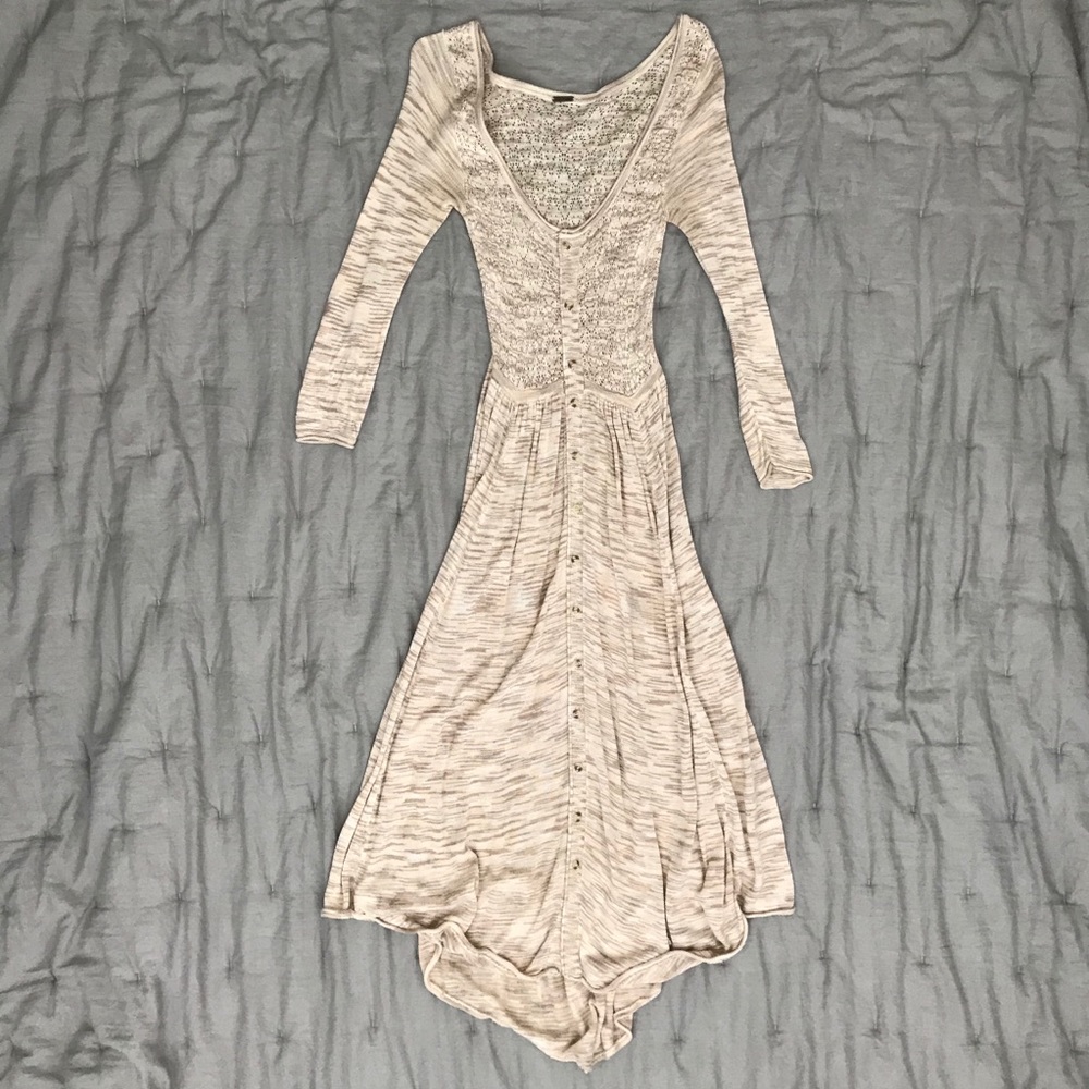 Lacy tan dress from Free People